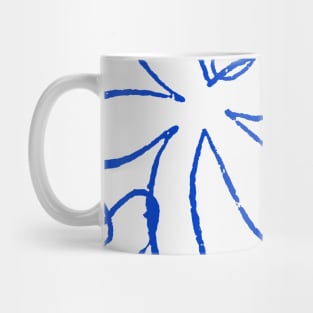 FLOWER DOODLE BLUE Mug